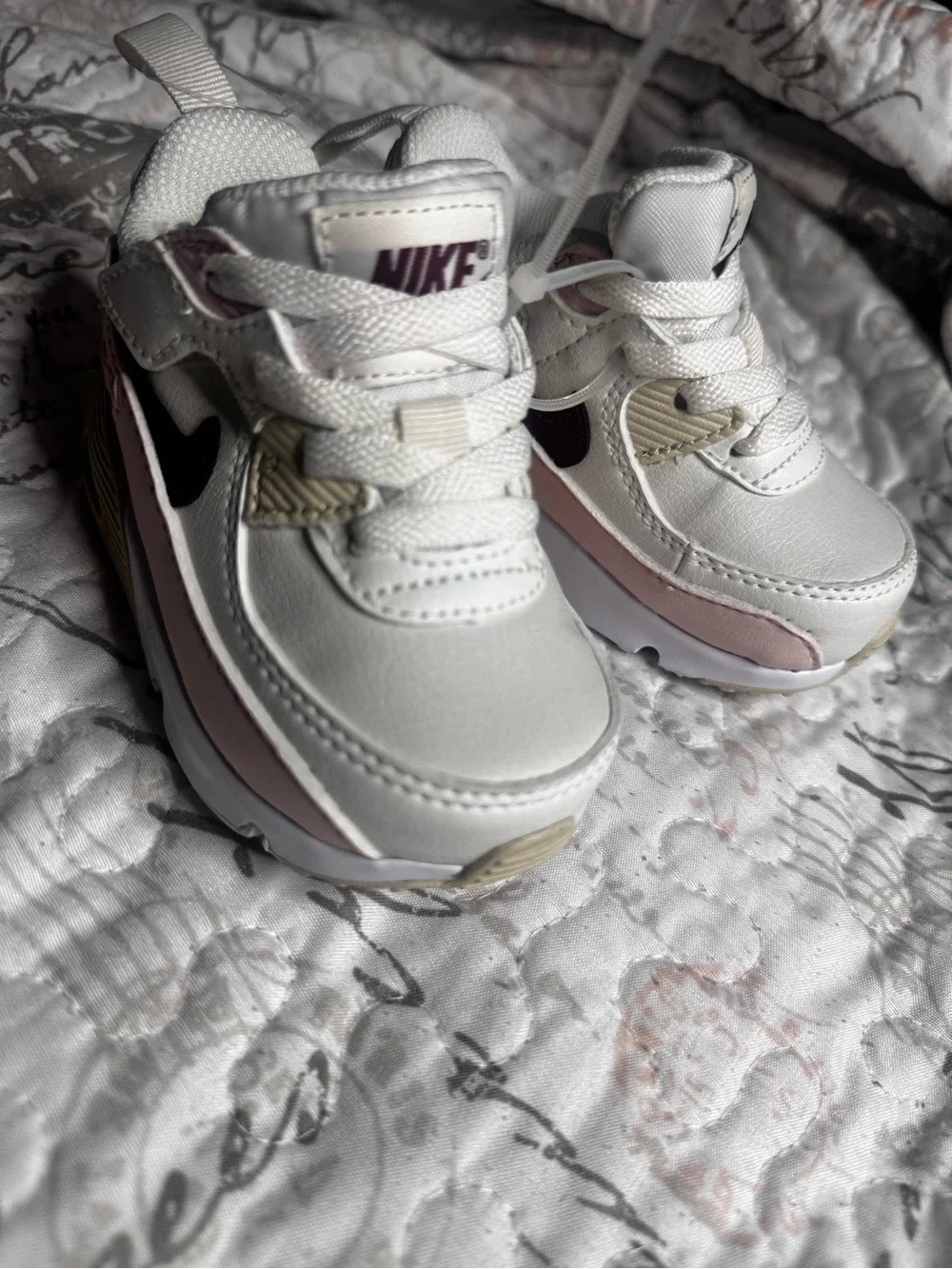 Nike Kids Cream, Pink & Burgundy Sneaker